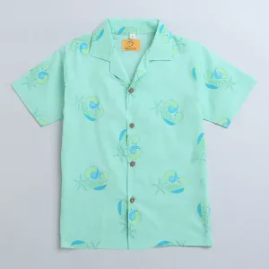 Olive The Seashells- Boys Cotton Shirt