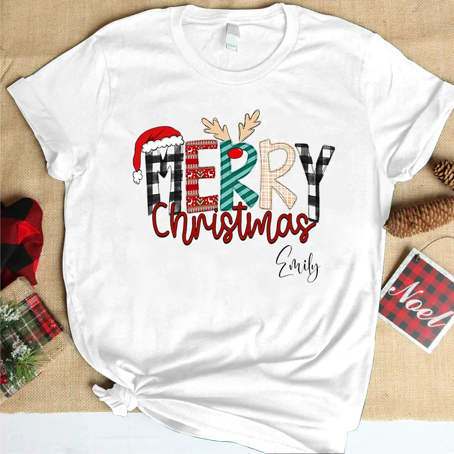 Personalized Merry Christmas Shirts, Family Shirt, Matching  Shirt, Christmas Shirts