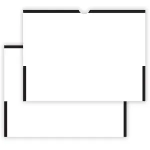 Plain Color Top #237 Deal Jackets - 12" × 9" Size - Durable 32# White Kraft Paper (7 Pt.) - Professional Grade Jackets for Document Organization - Unwrapped (500/Pack)