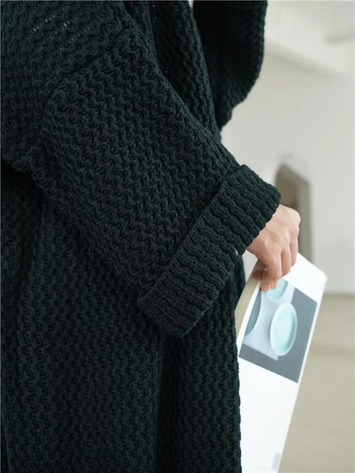 Plus Sizes Loose Knitting Women Overcoat