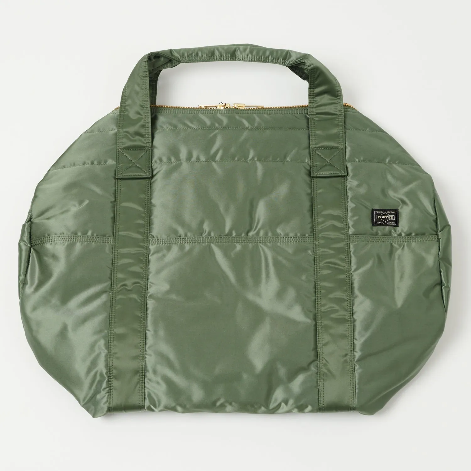 Porter-Yoshida & Co. Medium Tanker 2-Way Boston Bag - Sage Green