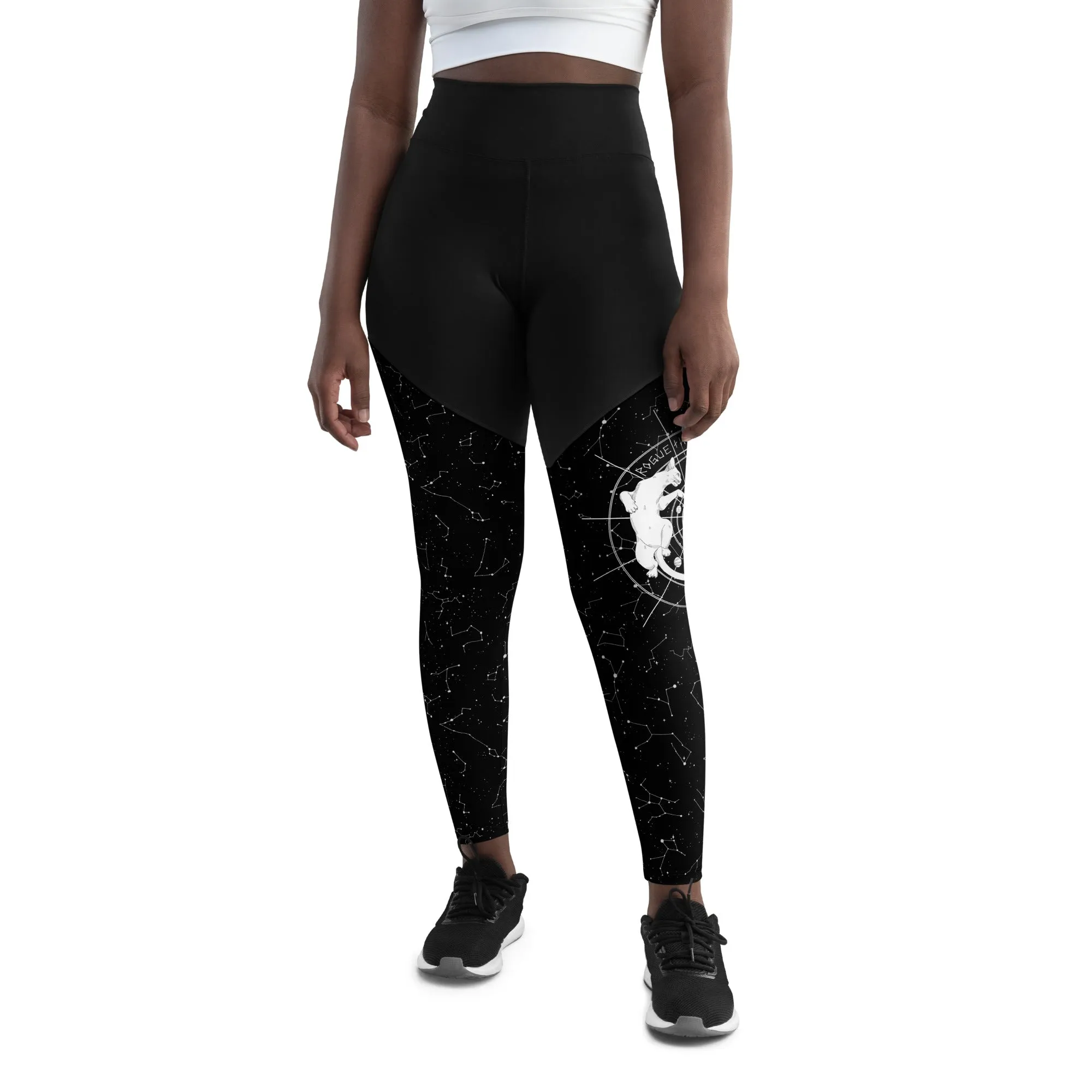 Purr Nebula Sports Leggings - Slimming Effect Compression Fabric with Bum-lift cut - UPF 50  Protection Vegan Gym & Yoga Essentials