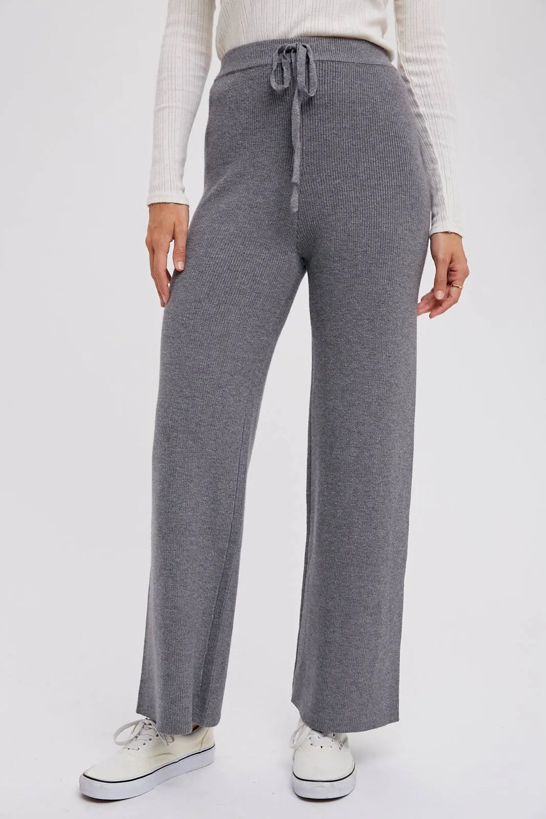 RIBBED SWEATER LOUNGE PANTS