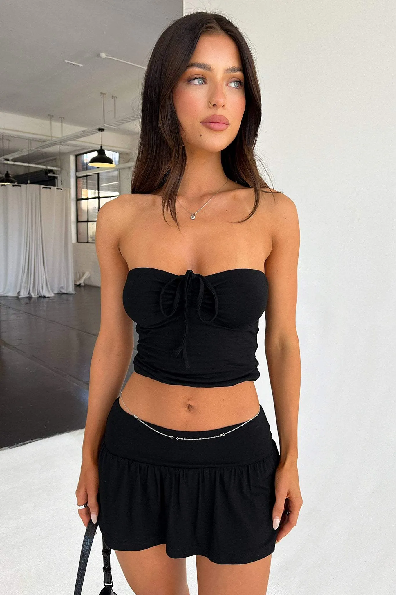 Strapless Top and Skirt Set