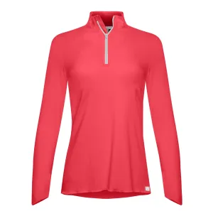 Sun Protector Half Zip Tunic - Coral