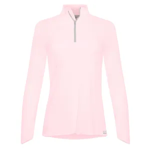 Sun Protector Half Zip Tunic - Light Pink