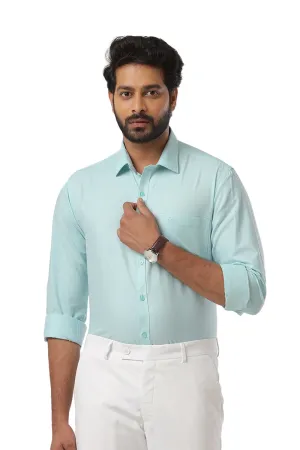 Super Soft - Mild Blue Formal Shirts for Men | Ariser