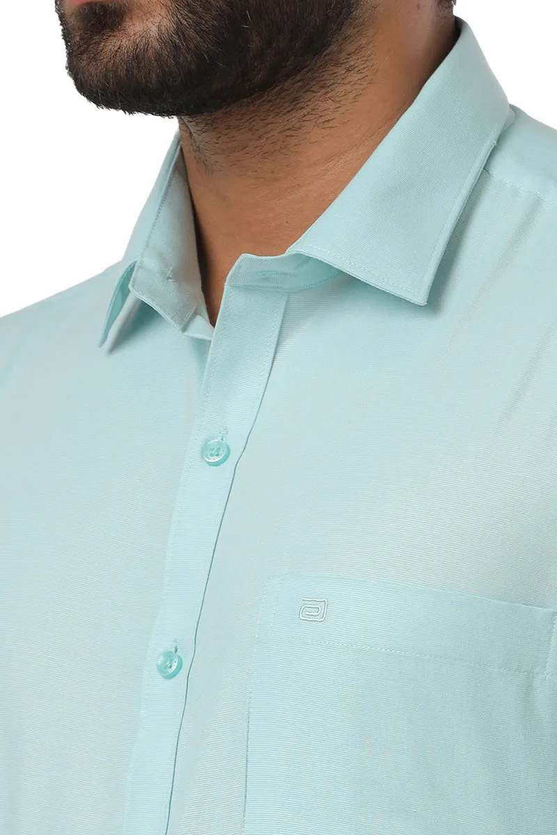 Super Soft - Mild Blue Formal Shirts for Men | Ariser