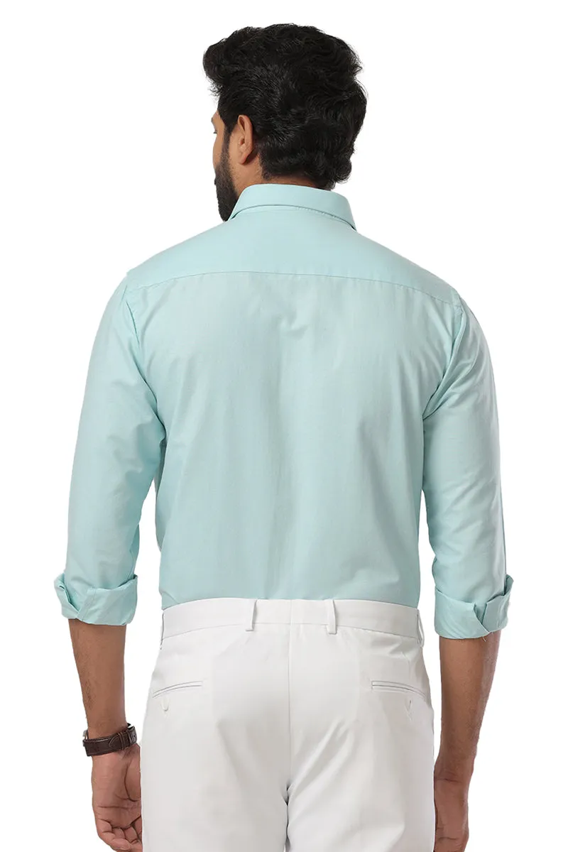 Super Soft - Mild Blue Formal Shirts for Men | Ariser