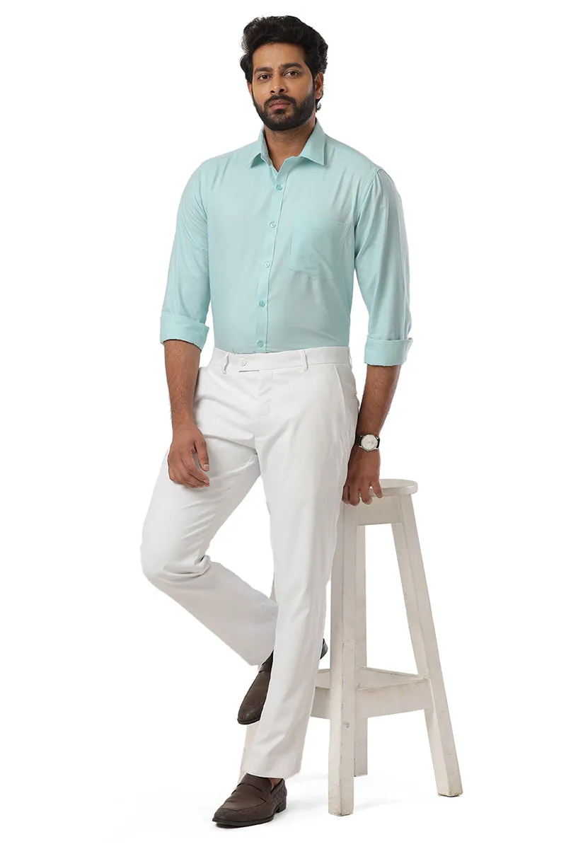 Super Soft - Mild Blue Formal Shirts for Men | Ariser