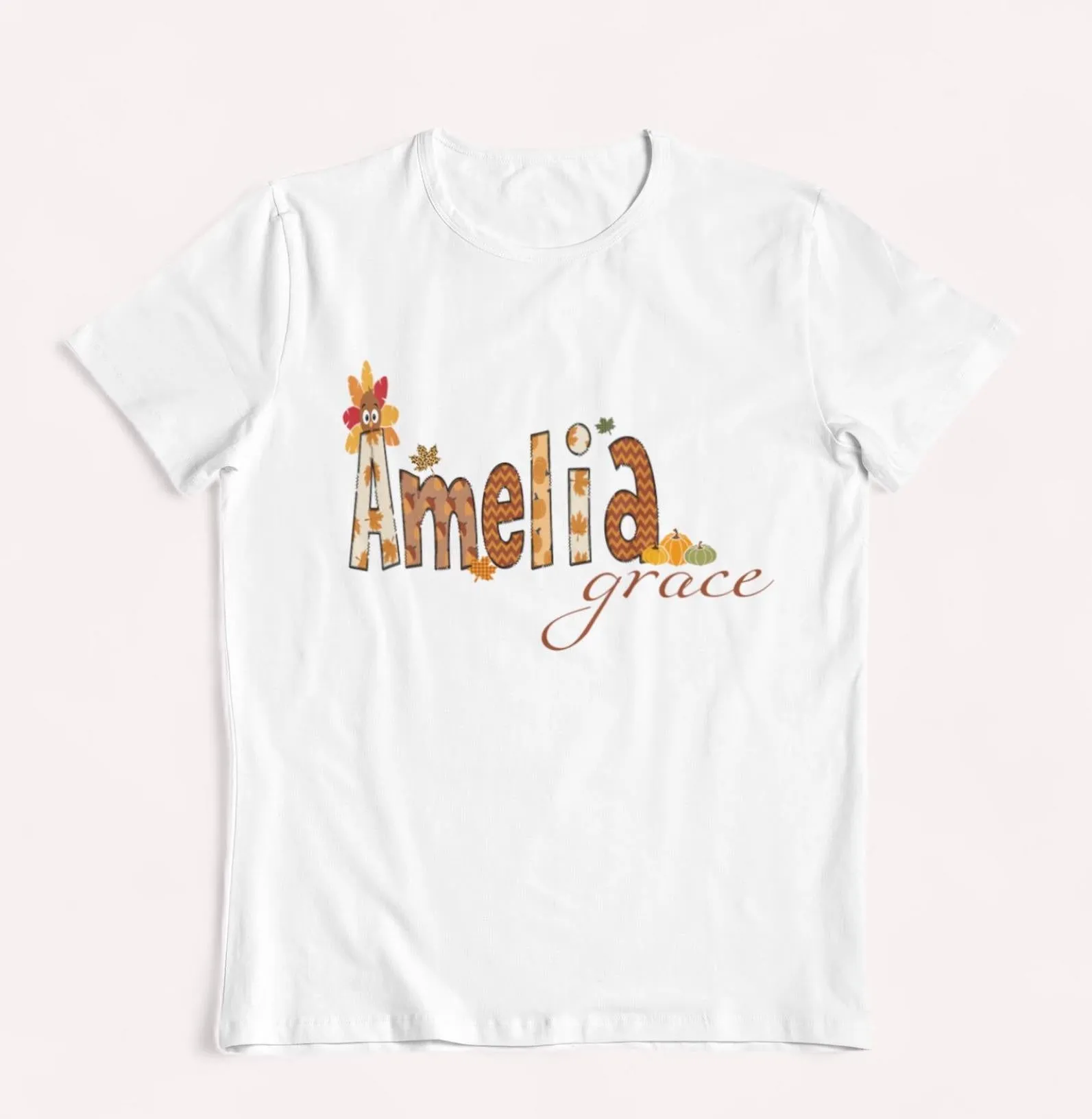 Thanksgiving shirt Harvest shirt Personalized turkey little girl shirt