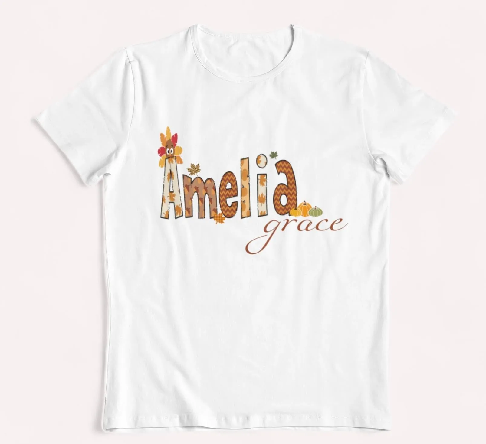 Thanksgiving shirt Harvest shirt Personalized turkey little girl shirt