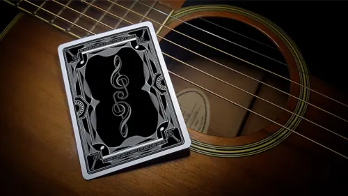 Treble Clef Playing Cards (Black, Blue)