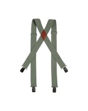 XTM Braces Suspenders Wide Strap Leaf Green